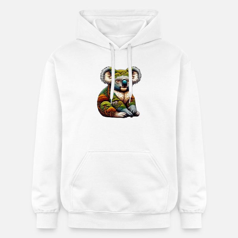 Koala - Sweat à capuche Softstyle® Gildan Unisexe - blanc