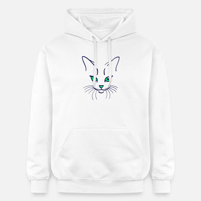 42 Couleur chat - Sweat à capuche Softstyle® Gildan Unisexe - blanc