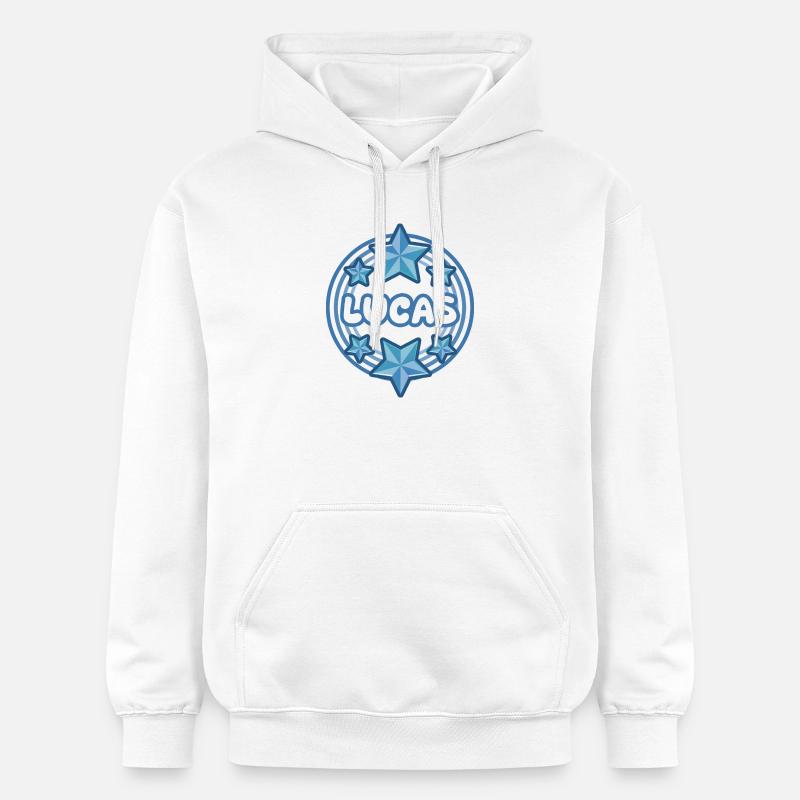 Lucas comme nom - Sweat à capuche Softstyle® Gildan Unisexe - blanc