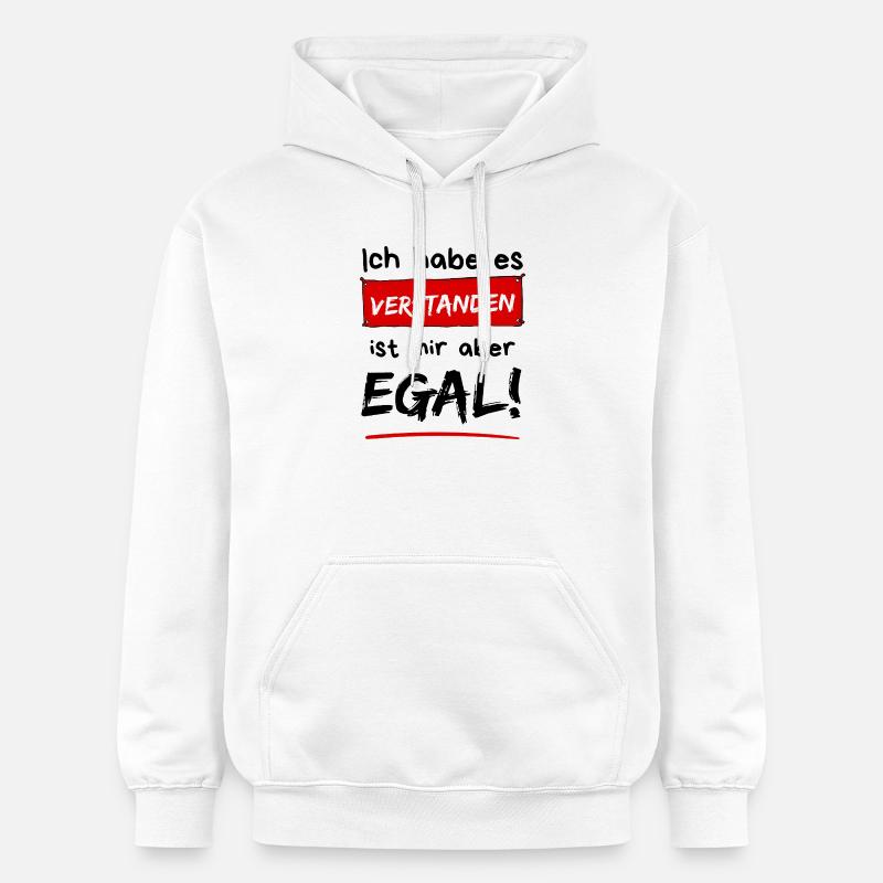 J’ai compris. Mais je m’en fiche ! - Sweat à capuche Softstyle® Gildan Unisexe - blanc