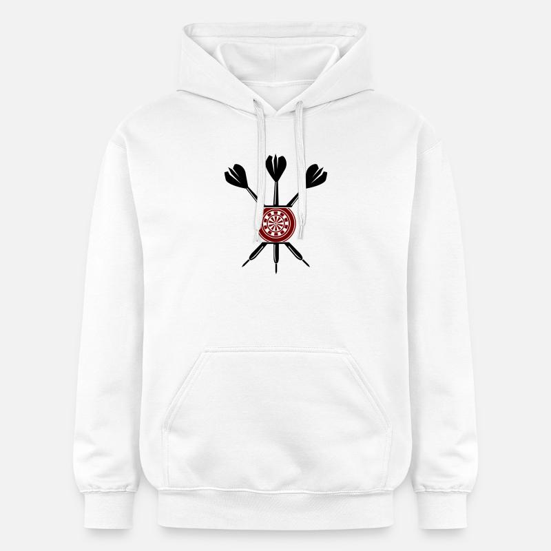 Fléchettes - Sweat à capuche Softstyle® Gildan Unisexe - blanc