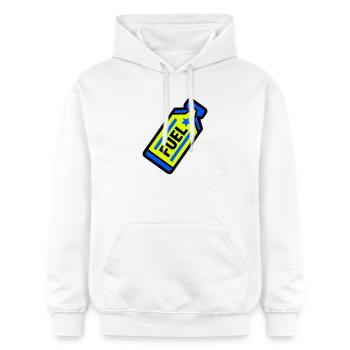 Fuel Energy Gel Endurance Sports - Gildan Unisex Softstyle® Midweight Hoodie - white - Front - Liana (172cm) & Jaron (178cm)