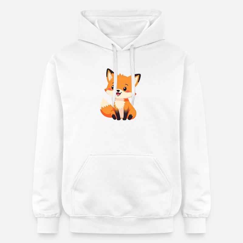 Renard - Sweat à capuche Softstyle® Gildan Unisexe - blanc