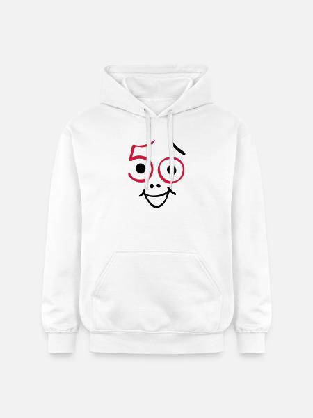 50 ans et toujours frais! - Sweat à capuche Softstyle® Gildan Unisexe - blanc
