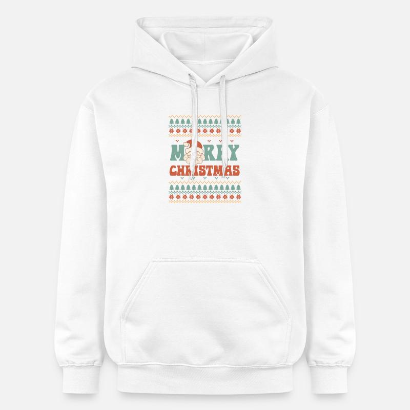 Pull de Noël moche - Sweat à capuche Softstyle® Gildan Unisexe - blanc