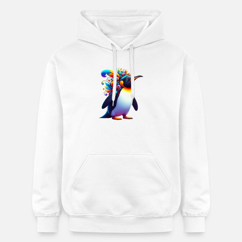 Pingouin - Sweat à capuche Softstyle® Gildan Unisexe - blanc