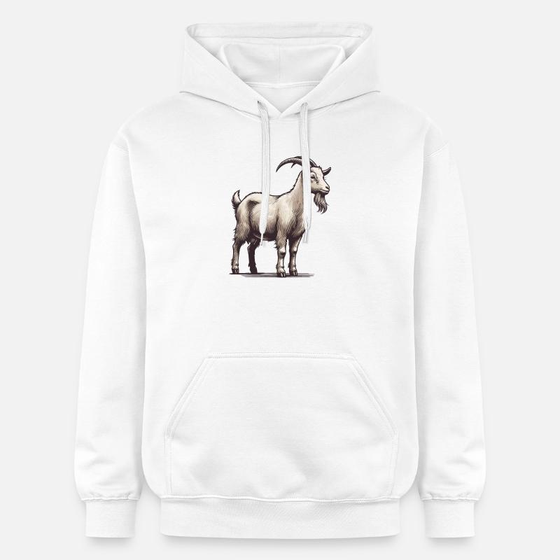 Chèvre - Sweat à capuche Softstyle® Gildan Unisexe - blanc