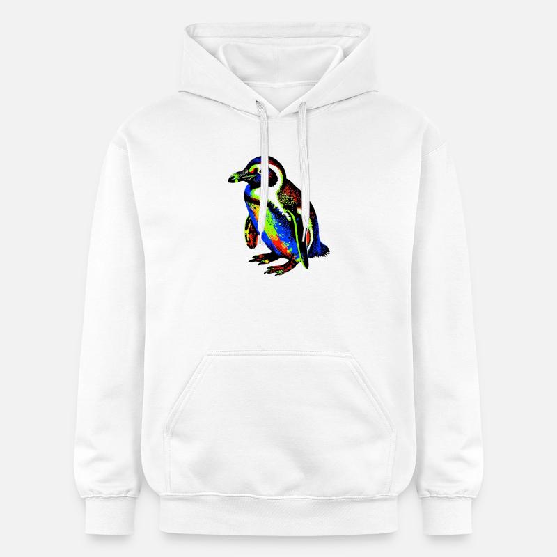 Pingouin - Sweat à capuche Softstyle® Gildan Unisexe - blanc