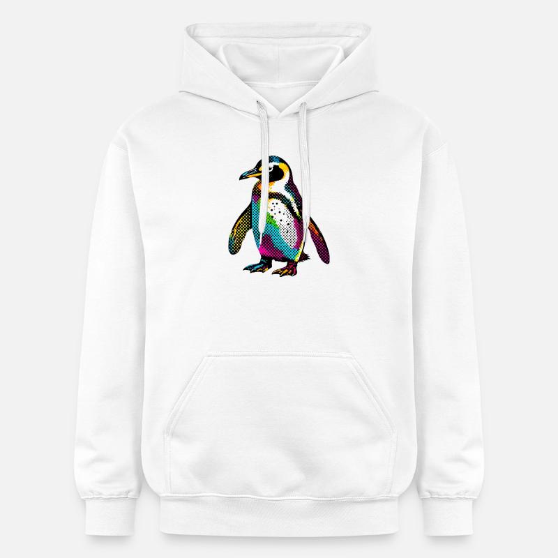 Pingouin - Sweat à capuche Softstyle® Gildan Unisexe - blanc