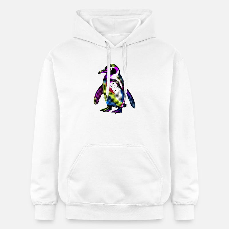 Pingouin - Sweat à capuche Softstyle® Gildan Unisexe - blanc