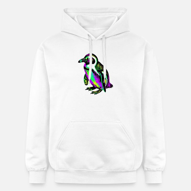 Pingouin - Sweat à capuche Softstyle® Gildan Unisexe - blanc