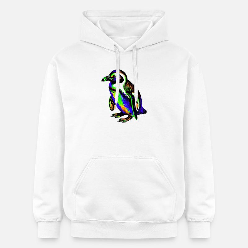 Pingouin - Sweat à capuche Softstyle® Gildan Unisexe - blanc