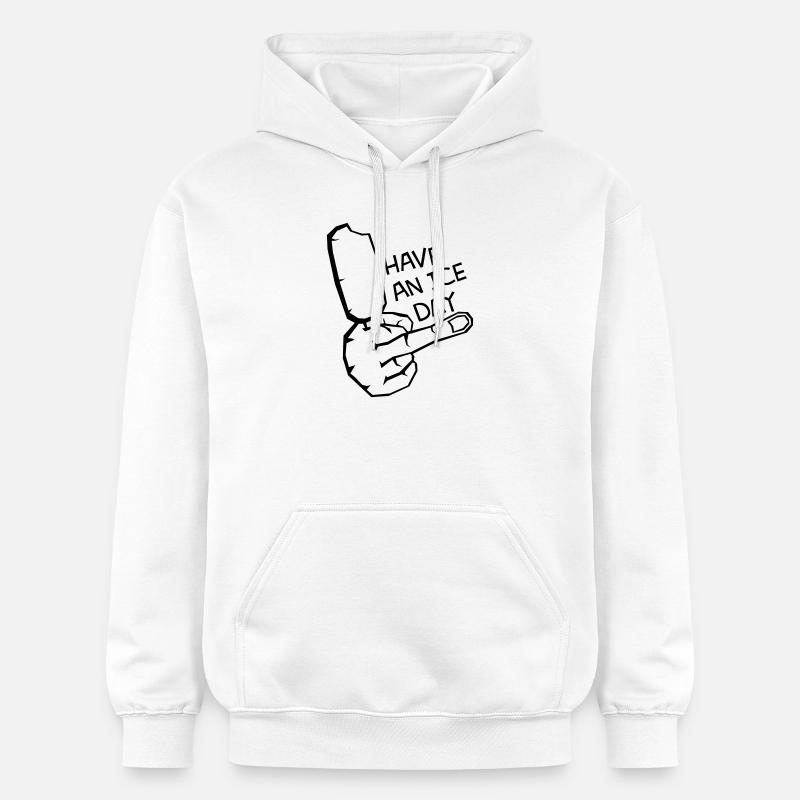 AV E BELLE JOURNÉE - Sweat à capuche Softstyle® Gildan Unisexe - blanc