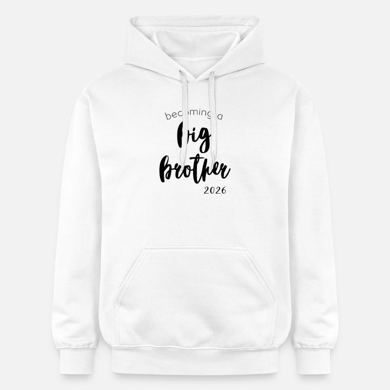 Futur grand frère 2026 - Sweat à capuche Softstyle® Gildan Unisexe - blanc