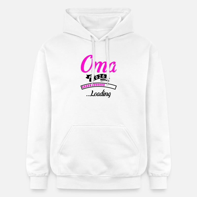Grand-mère 2026 Chargement - Sweat à capuche Softstyle® Gildan Unisexe - blanc