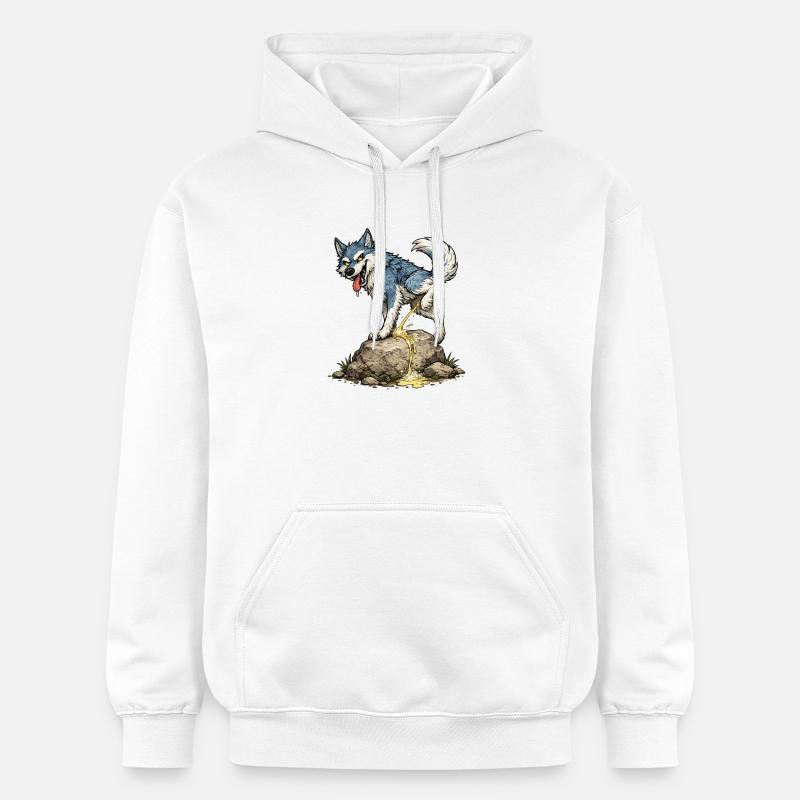 Wolves - Sweat à capuche Softstyle® Gildan Unisexe - blanc