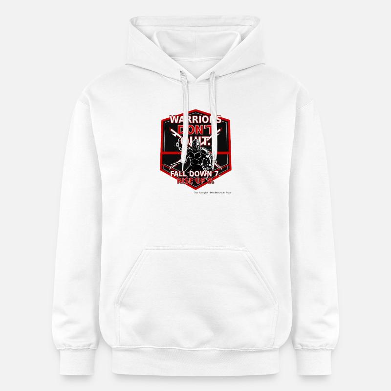 Persévérance guerrière - Sweat à capuche Softstyle® Gildan Unisexe - blanc
