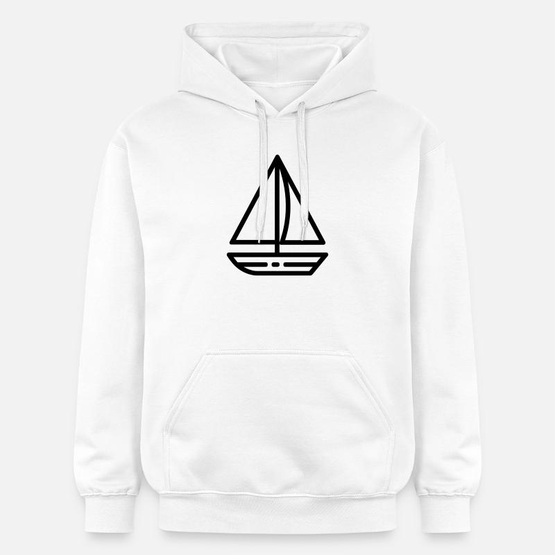 voilier - Sweat à capuche Softstyle® Gildan Unisexe - blanc
