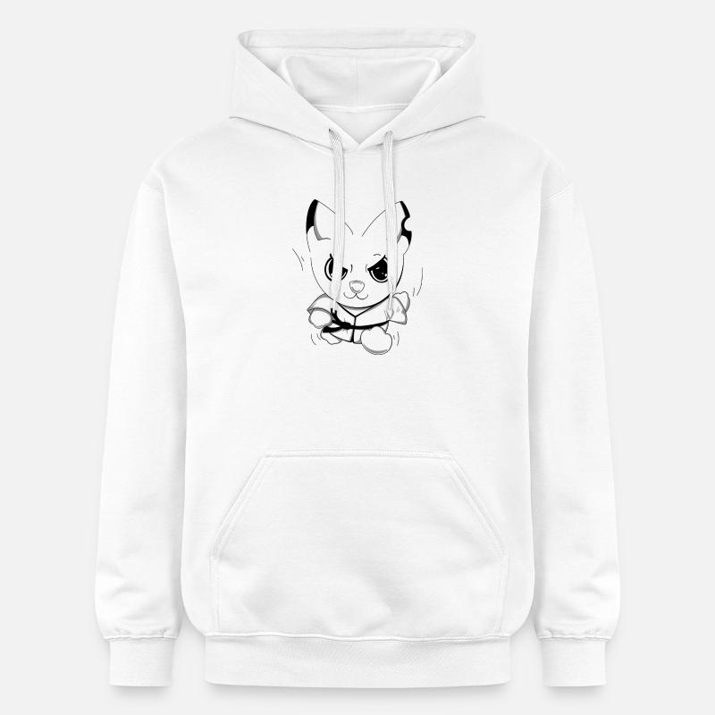 Karateeee - Sweat à capuche Softstyle® Gildan Unisexe - blanc