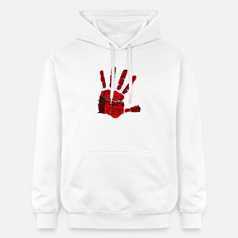 Harcelement - Sweat à capuche Softstyle® Gildan Unisexe - blanc