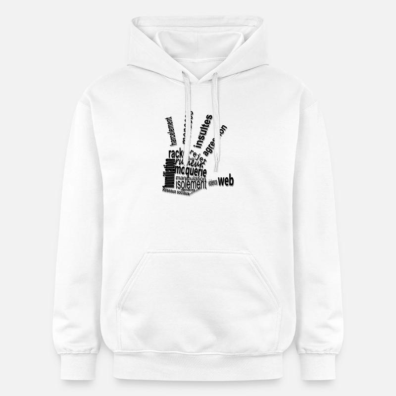 harcèlement - Sweat à capuche Softstyle® Gildan Unisexe - blanc