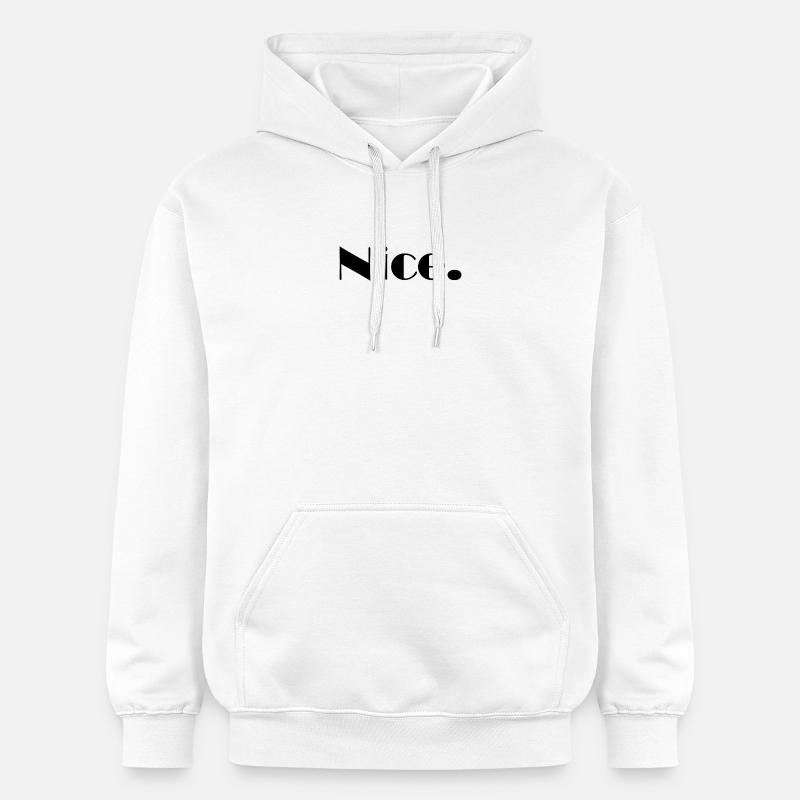 Nice Nice Mega Nice - Sweat à capuche Softstyle® Gildan Unisexe - blanc
