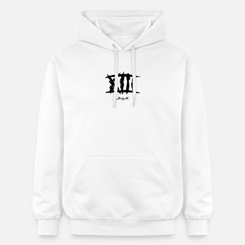 Nombre de malheurs 13 - Sweat à capuche Softstyle® Gildan Unisexe - blanc