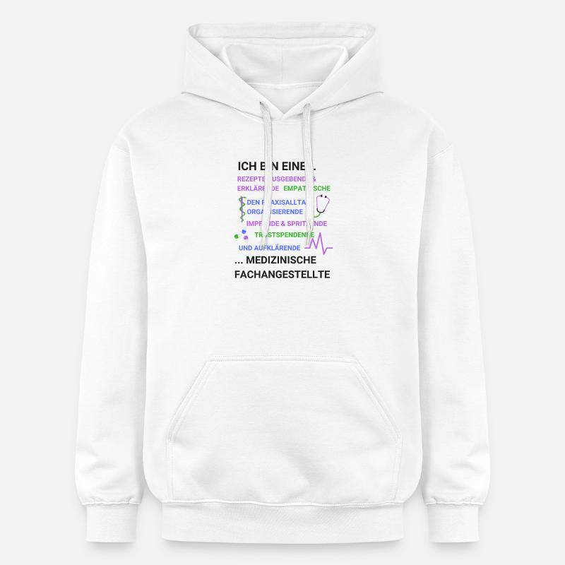 Assistante médicale Citation d'activités MFA - Sweat à capuche Softstyle® Gildan Unisexe - blanc