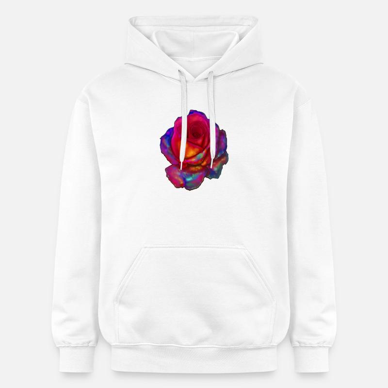 rose - Sweat à capuche Softstyle® Gildan Unisexe - blanc