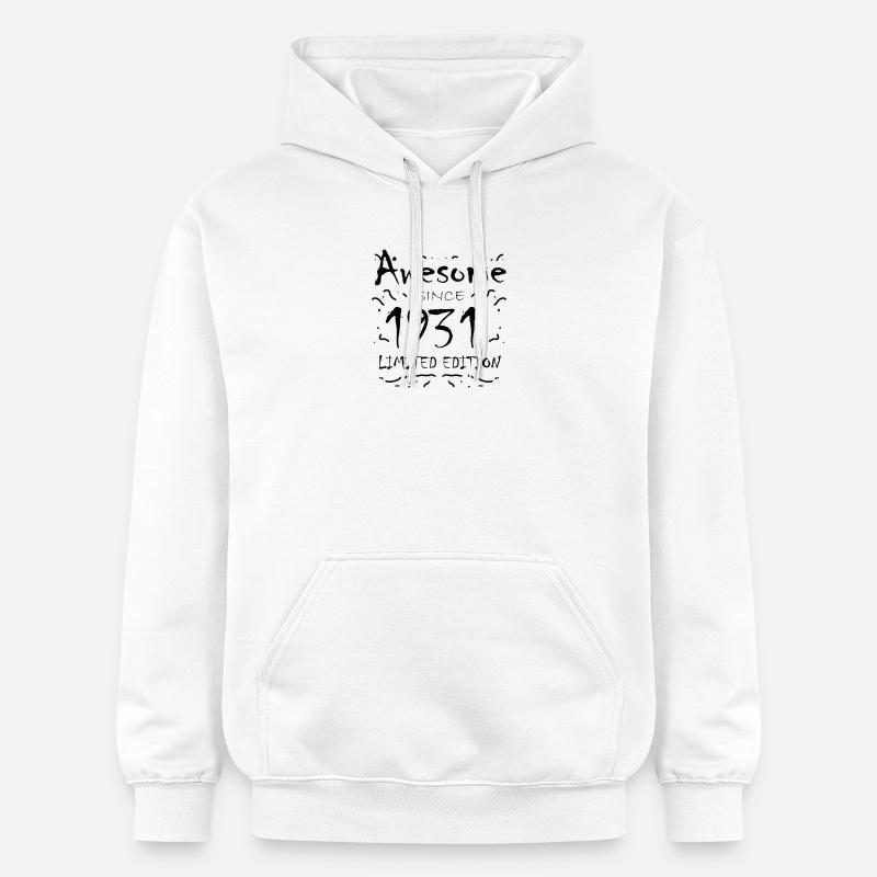 1931 - Né en 1931 - Sweat à capuche Softstyle® Gildan Unisexe - blanc