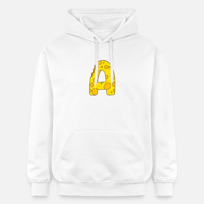 Lettre A - Sweat à capuche Softstyle® Gildan Unisexe - blanc