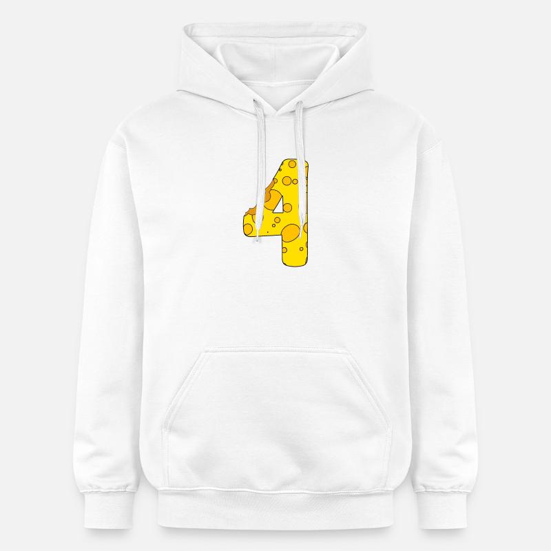 Fromage numéro 4 - Sweat à capuche Softstyle® Gildan Unisexe - blanc