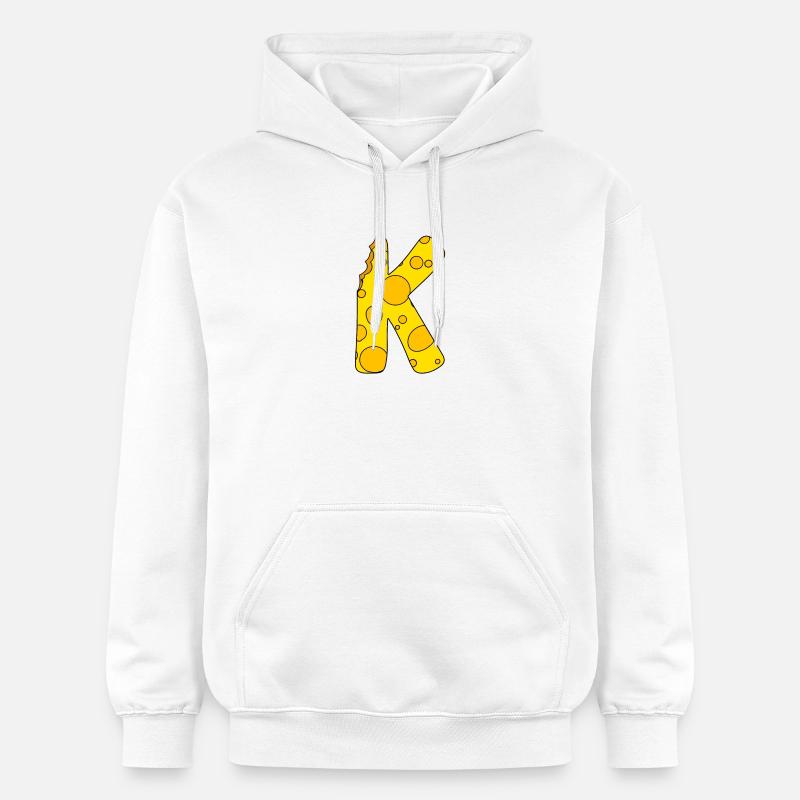 Lettre K - Sweat à capuche Softstyle® Gildan Unisexe - blanc