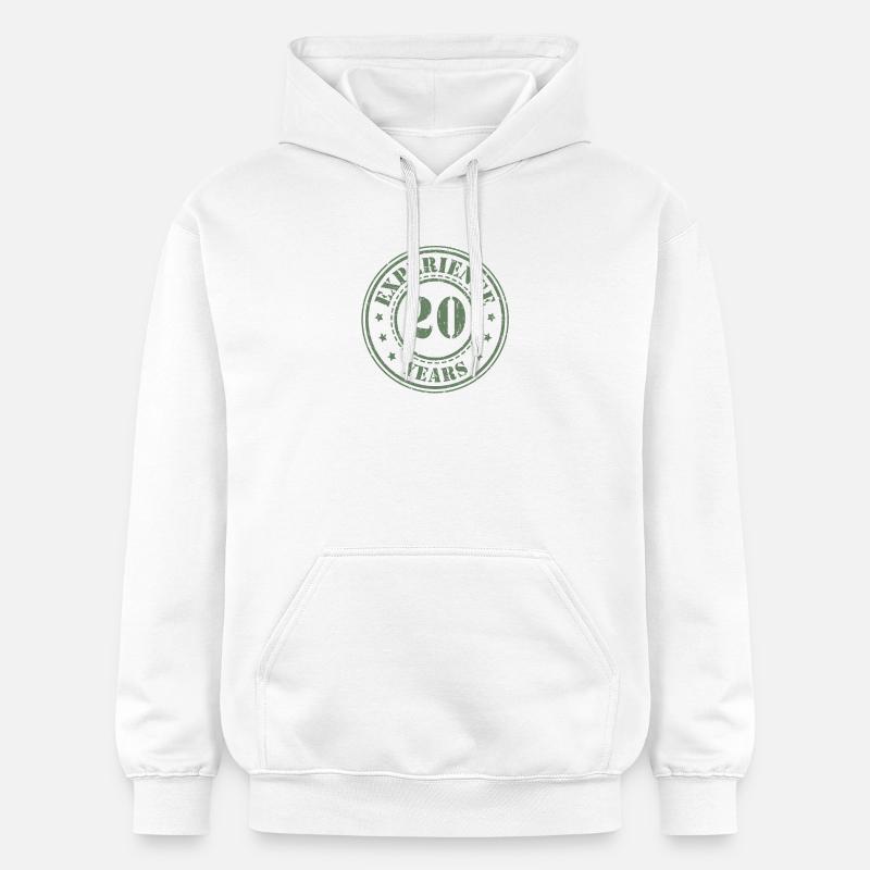 20 ans d’expérience 20 ans - Sweat à capuche Softstyle® Gildan Unisexe - blanc
