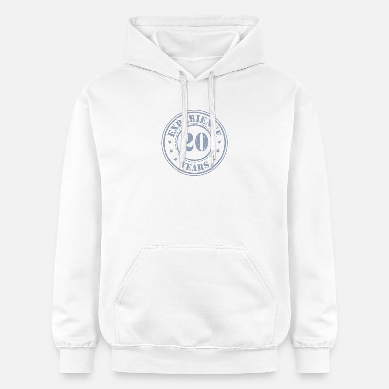 20 ans d’expérience 20 ans - Sweat à capuche Softstyle® Gildan Unisexe - blanc
