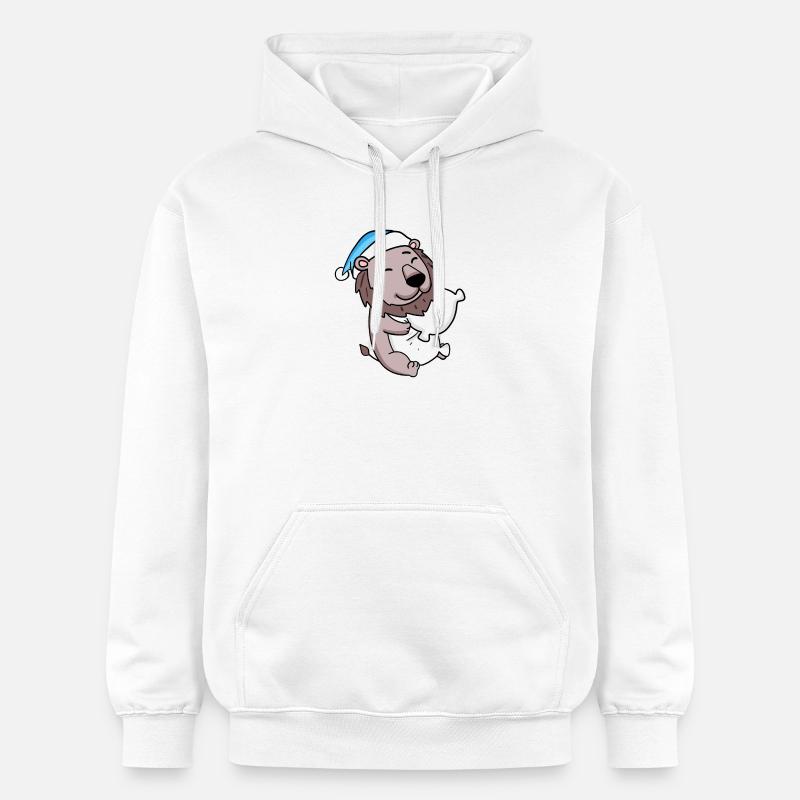 Bébé Lion - Sweat à capuche Softstyle® Gildan Unisexe - blanc