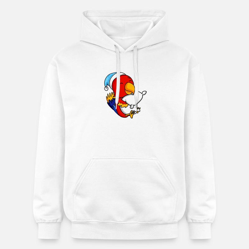 Perroquet Bébé - Sweat à capuche Softstyle® Gildan Unisexe - blanc