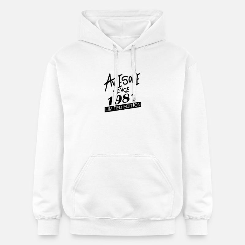 1981 - Né en 1981 - Sweat à capuche Softstyle® Gildan Unisexe - blanc