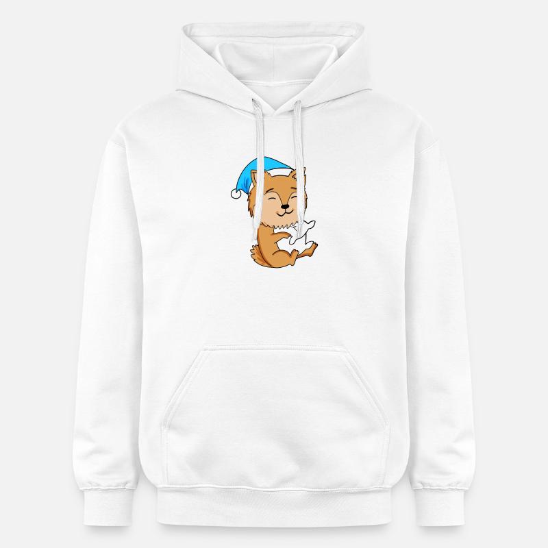 Chien de race Zwergspitz - Sweat à capuche Softstyle® Gildan Unisexe - blanc