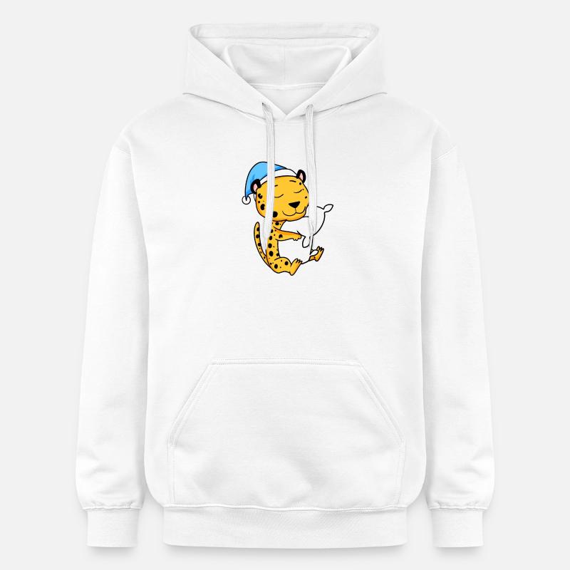 Guépard - Sweat à capuche Softstyle® Gildan Unisexe - blanc