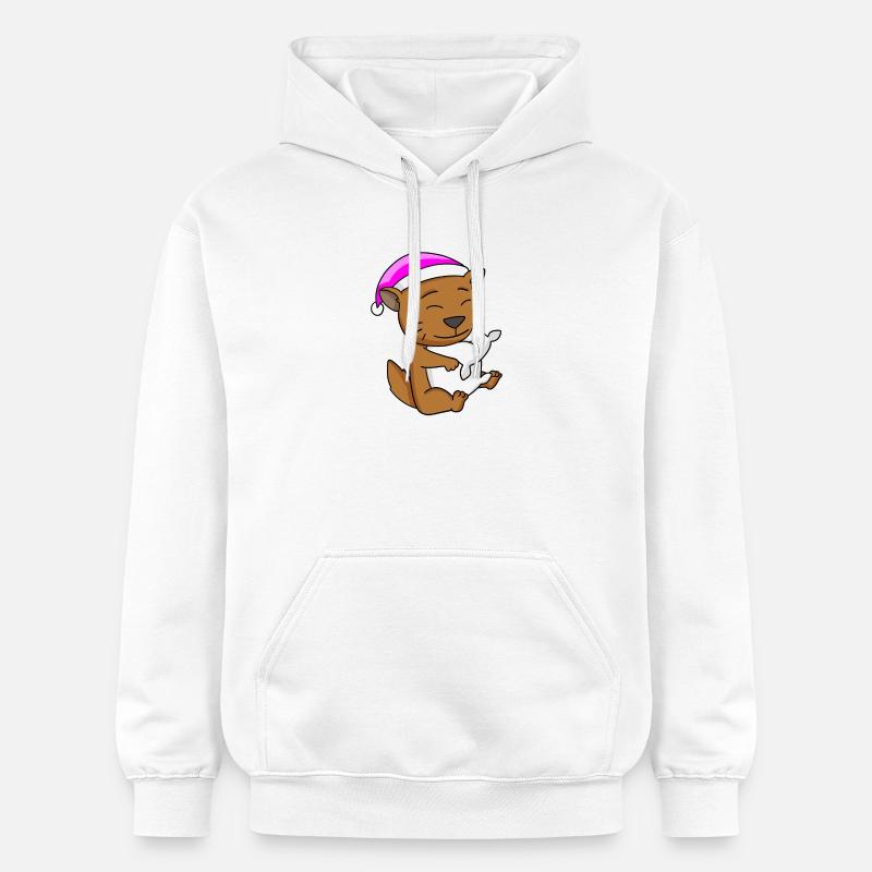 Chat race de chat Somali - Sweat à capuche Softstyle® Gildan Unisexe - blanc