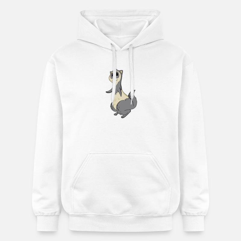 Furet - Sweat à capuche Softstyle® Gildan Unisexe - blanc