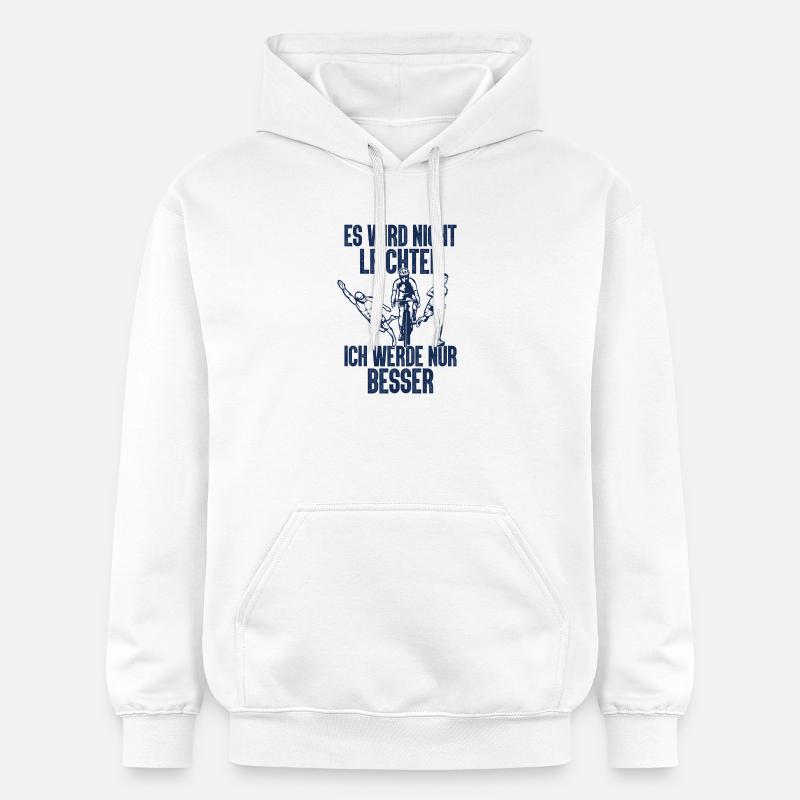 Es Wird Nicht Leichter Ich Triathlon - Gildan Unisex Softstyle® Midweight Hoodie - Weiß