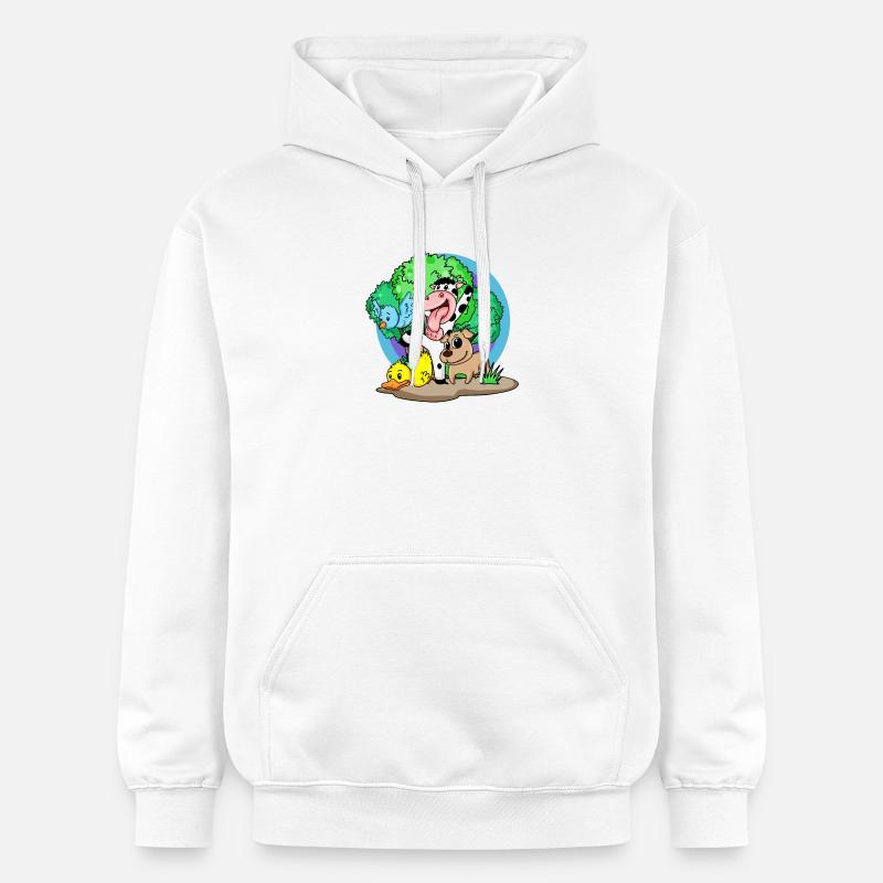 Animaux mignons - Sweat à capuche Softstyle® Gildan Unisexe - blanc