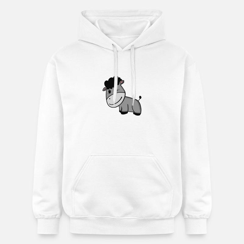 Âne - Sweat à capuche Softstyle® Gildan Unisexe - blanc