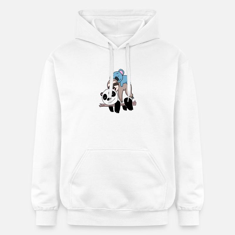 Panda paresseux et koala - Sweat à capuche Softstyle® Gildan Unisexe - blanc