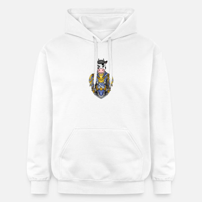 Chevalier Cow Crusader - Sweat à capuche Softstyle® Gildan Unisexe - blanc