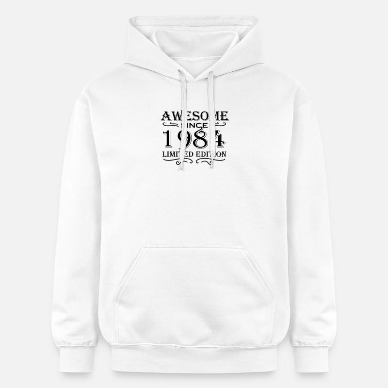 1984 - Né en 1984 - Sweat à capuche Softstyle® Gildan Unisexe - blanc