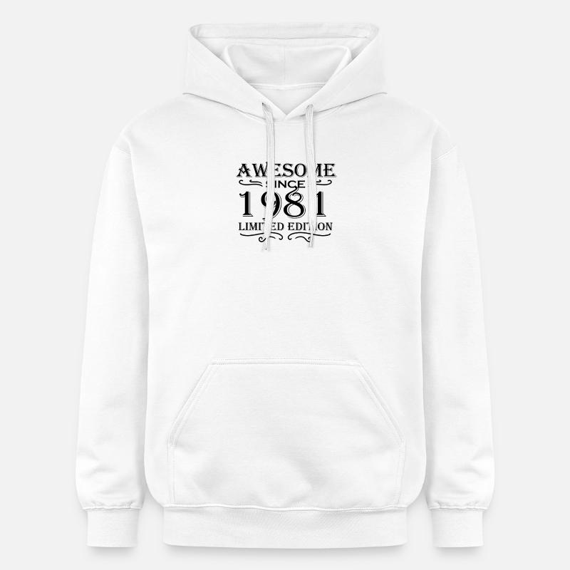 1981 - Né en 1981 - Sweat à capuche Softstyle® Gildan Unisexe - blanc
