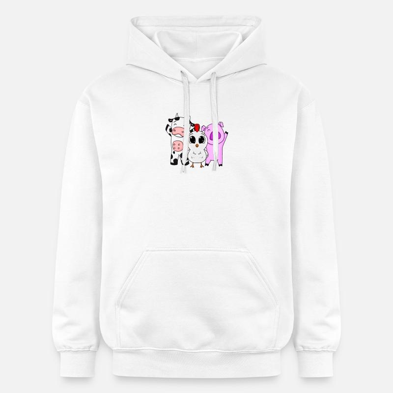 Animaux de ferme - Sweat à capuche Softstyle® Gildan Unisexe - blanc